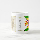Zimbabwaanse vlag + kaartMok Koffiemok (Center)