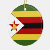 Zimbabwaanse vlag keramisch ornament (Links)
