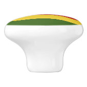 Zimbabwaanse vlag keramische knop (Zijkant)