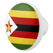 Zimbabwaanse vlag keramische knop (Rechts)
