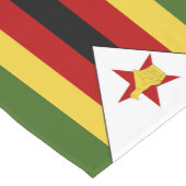 Zimbabwaanse vlag korte tafelloper (Hoek)