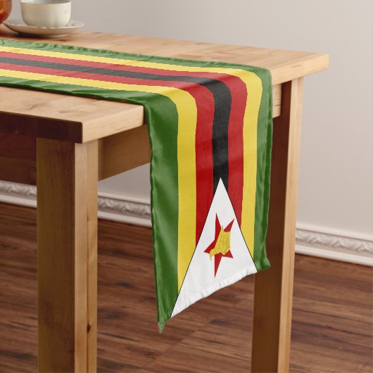 Zimbabwaanse vlag korte tafelloper (Voorbeeld)