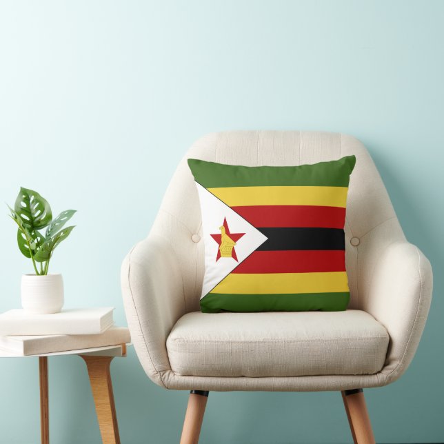 Zimbabwaanse vlag kussen (Stoel)