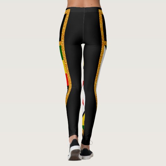 Zimbabwaanse vlag leggings (Achterkant)