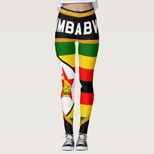 Zimbabwaanse vlag leggings (Voorkant)