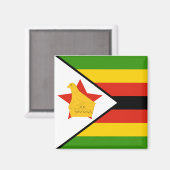 Zimbabwaanse vlag magneet (Voorkant / Achterkant)