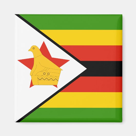Zimbabwaanse vlag magneet (Voorkant)