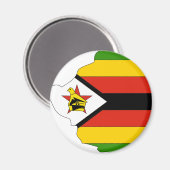Zimbabwaanse vlag magneet (Voorkant / Achterkant)