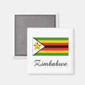 Zimbabwaanse vlag magneet (Voorkant / Achterkant)