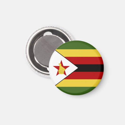 Zimbabwaanse vlag magneet (Voorkant / Achterkant)