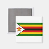 Zimbabwaanse vlag magneet (Voorkant / Achterkant)