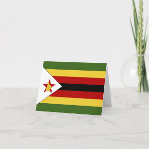Zimbabwaanse vlag notitiekaartje