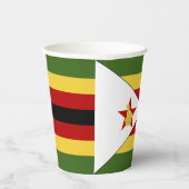 Zimbabwaanse vlag papieren bekers (Rechts)