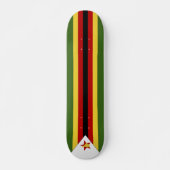 Zimbabwaanse vlag persoonlijk skateboard (Voorkant)