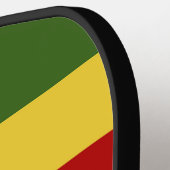 Zimbabwaanse vlag pickleball paddle (Links Detail)