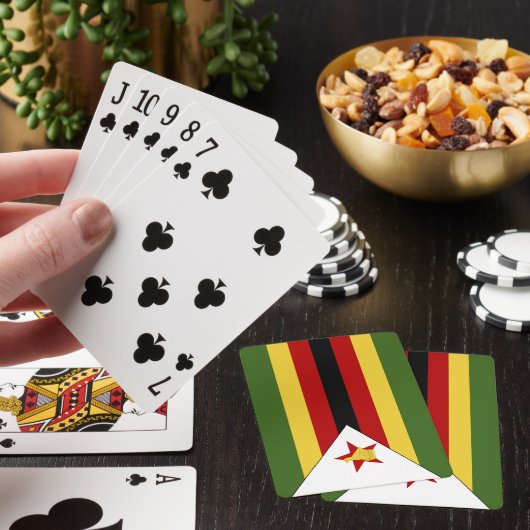 Zimbabwaanse vlag pokerkaarten (Insitu)