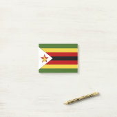 Zimbabwaanse vlag post-it® notes (Op bureau)