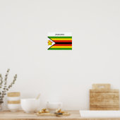 Zimbabwaanse vlag poster (Keuken)