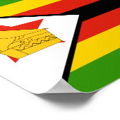 Zimbabwaanse vlag poster (Hoek)