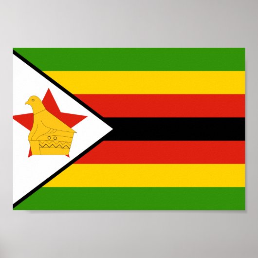 Zimbabwaanse vlag poster (Voorkant)
