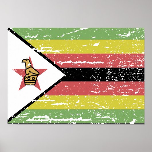  Zimbabwaanse vlag Poster (Voorkant)