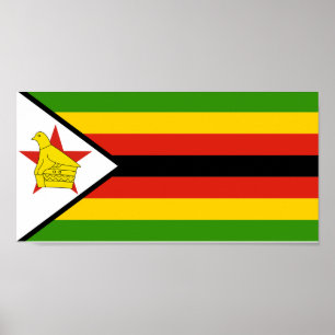 Zimbabwaanse vlag poster