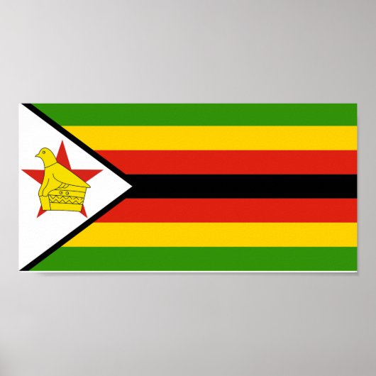 Zimbabwaanse vlag poster (Voorkant)