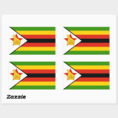 Zimbabwaanse vlag rechthoekige sticker (Vel)
