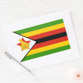Zimbabwaanse vlag rechthoekige sticker (Envelop)