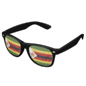 Zimbabwaanse vlag retro zonnebril (Gekanteld)