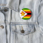 Zimbabwaanse vlag ronde button 5,7 cm (In situ)