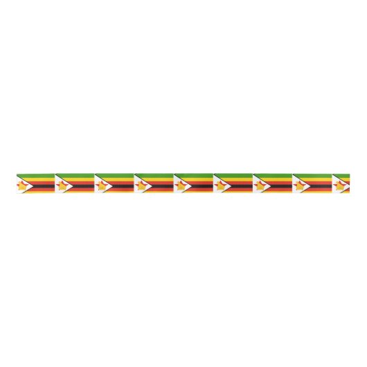 Zimbabwaanse vlag satijnen lint (Voorkant)
