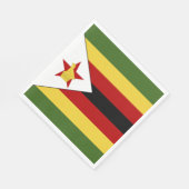 Zimbabwaanse vlag servet (Hoek)