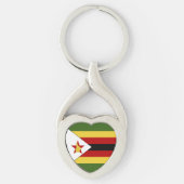 Zimbabwaanse vlag sleutelhanger (Voorkant)
