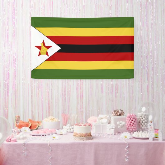 Zimbabwaanse vlag spandoek (Feest)