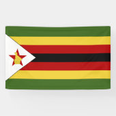 Zimbabwaanse vlag spandoek (Horizontaal)