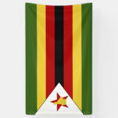Zimbabwaanse vlag spandoek (Verticaal)