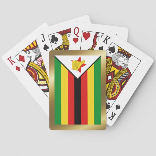 Zimbabwaanse Vlag Speelkaarten (Achterkant)