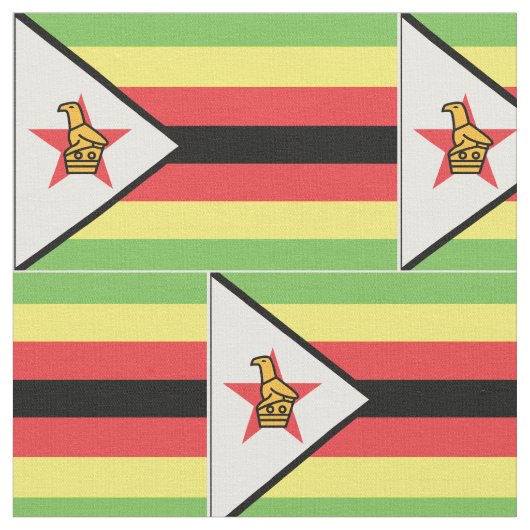 Zimbabwaanse vlag stof (Close Up)
