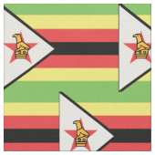 Zimbabwaanse vlag stof (Close Up)
