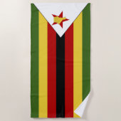 Zimbabwaanse vlag strandlaken (Voorkant)