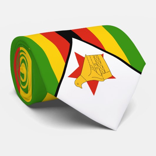 Zimbabwaanse vlag stropdas (Opgerold)