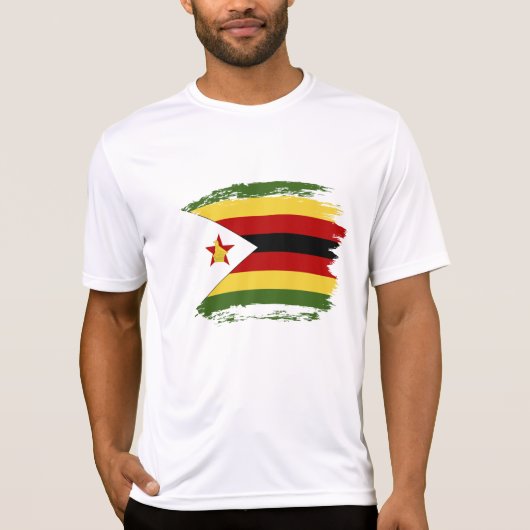 Zimbabwaanse vlag t-shirt (Voorkant)