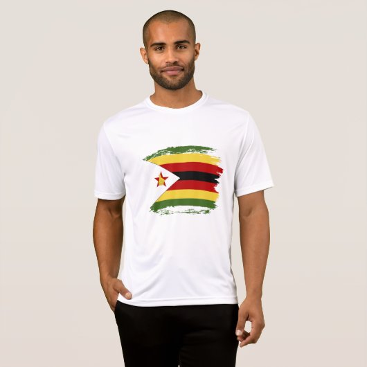Zimbabwaanse vlag t-shirt (Voorkant volledig)