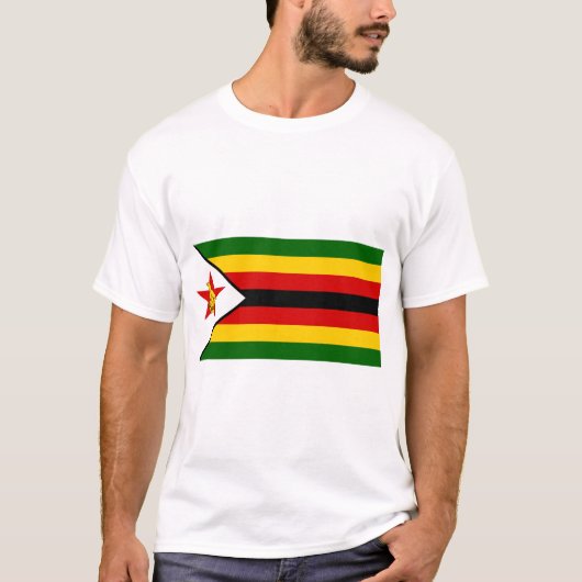Zimbabwaanse vlag t-shirt (Voorkant)