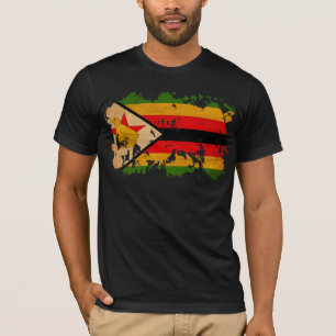 Zimbabwaanse vlag t-shirt
