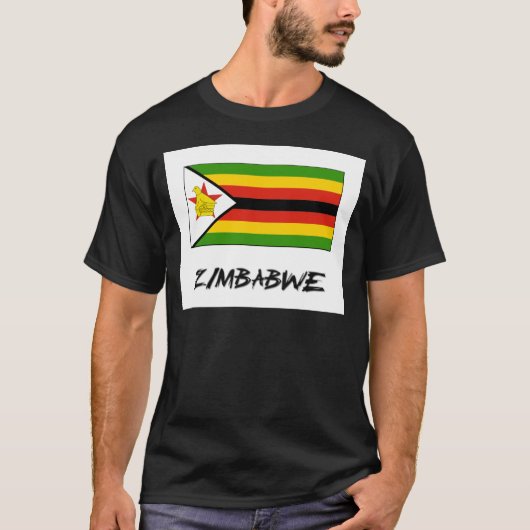 Zimbabwaanse vlag t-shirt (Voorkant)