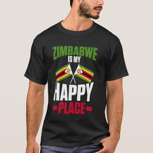Zimbabwaanse vlag t-shirt (Voorkant)