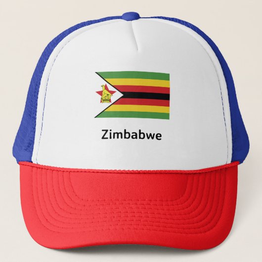 Zimbabwaanse vlag trucker pet (Voorkant)