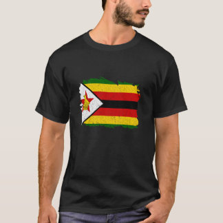 Zimbabwaanse Vlag Vintage Zimbabwaanse Trots Zimba T-shirt